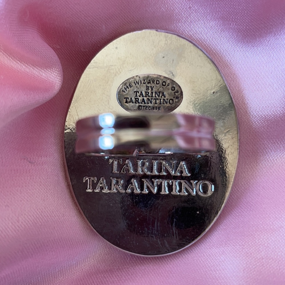Vintage Tarina Tarantino wizard of Oz Glinda the good witch cameo ring - Picture 4 of 12
